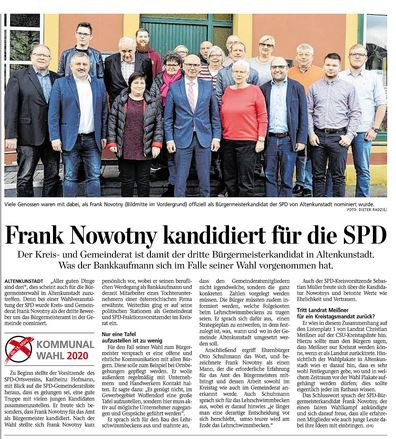 Frank Novotny will es wissen